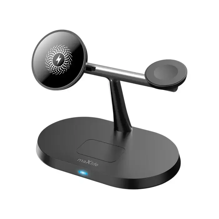 Maxlife MXWC-03 3in1 wireless charger 15W black Фото num