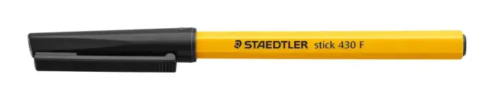Lodīšu pildspalva STAEDTLER STICK 430F 0.7mm melna Photo