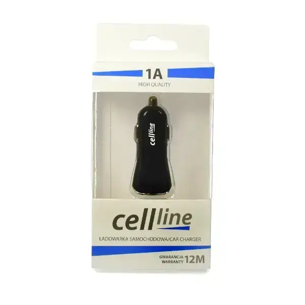 Ład. sam. Cellline 1xUSB 1A czarna/black(only head) Фото num