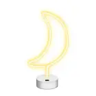 Neon on a stand MOON white NNE06 Neolia Foto 1