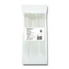 Qoltec Self-locking cable tie | 7.2*200mm | 50 pcs. | Nylon66 | UV | White Foto 1
