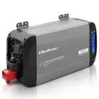 Qoltec Pure Sine Wave Inverter | 12V to 230V | 1000/2000W | LCD | USB | USC-C | Compatible with LiFePO4 GEL AGM  Foto 9