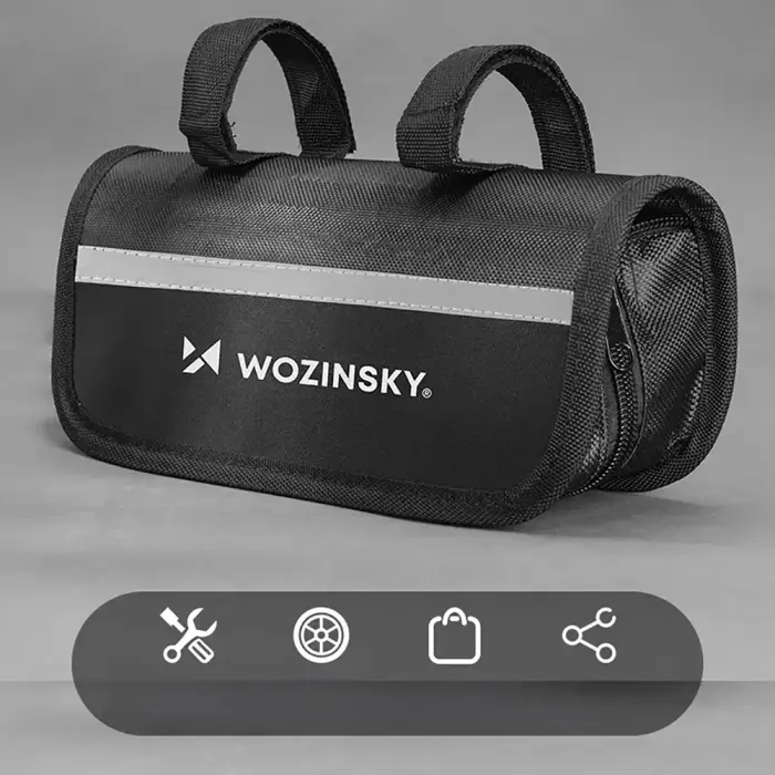 Wozinsky WMZ-01N tool kit, 16-in-1 bicycle multitool, pump, wrenches, inner tube kit - black Фото num