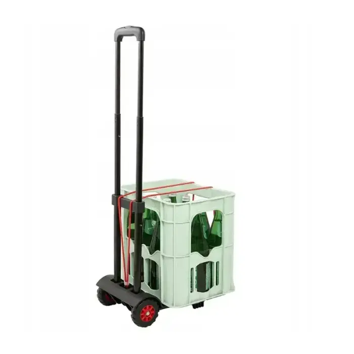 Easy-to-fold transport trolley with a load capacity of up to 50 kg Mick 34x24.5x93.5cm black Photo