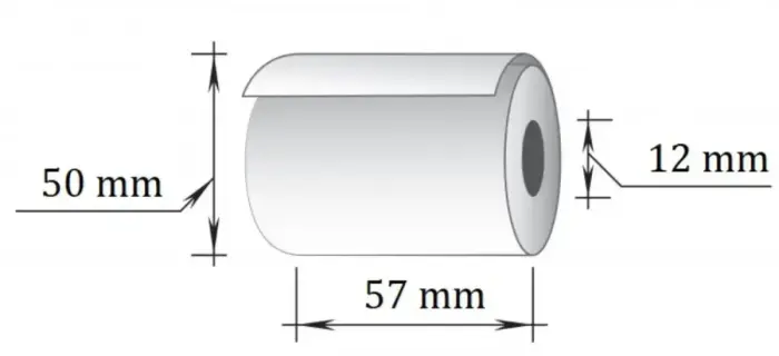 Kases lente TECHNOINFORM 57mm garums 30 m diametrs 50 mm TERMO, 10 gab/iepakojumā (100-05147) Photo