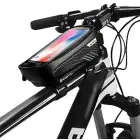 Etui|sakwa na ramę roweru WILDMAN L E4 uchwyt rowerowy czarna|black Foto 3