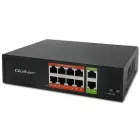 Qoltec FAST Ethernet PoE SWITCH | 8x RJ45 PoE | 2x RJ45 Uplink | 120W | 10/100 Mb/s Photo