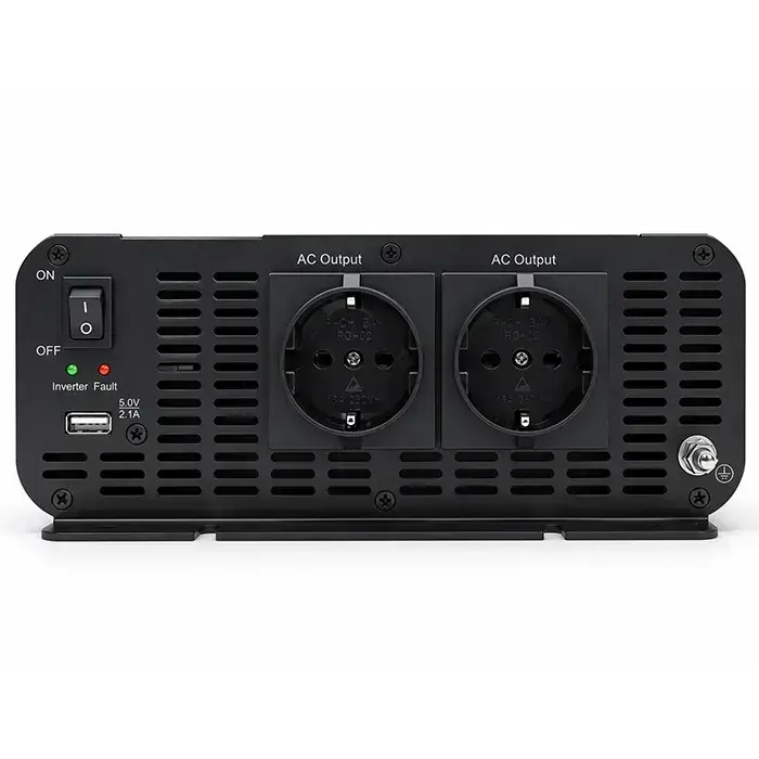 Qoltec MS Wave Voltage Converter | 12V to 230V | 2500/5000W | USB | Compatible with LiFePO4, GEL and AGM batteries Foto 9