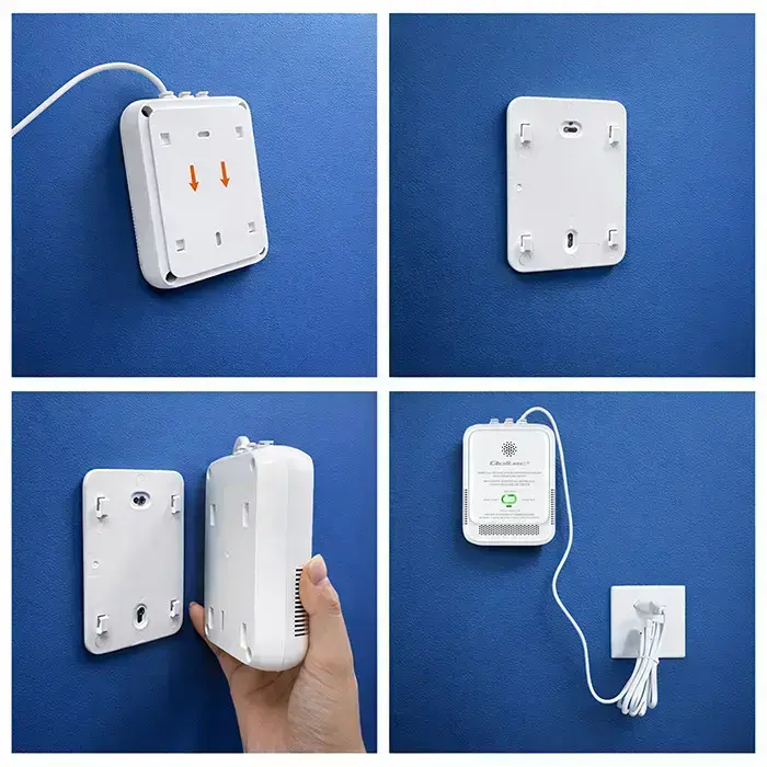 Qoltec Certified natural gas and carbon monoxide (CO) leak detector | CH4 | CO | NG | Tuya | Wi-Fi | 85dB alarm | LED Фото num