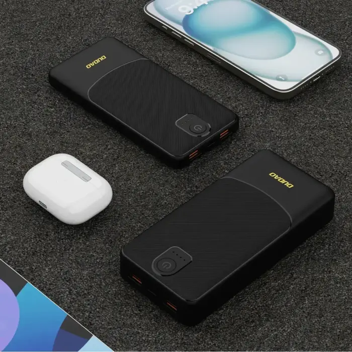 Dudao K10 внешний аккумулятор (powerbank) | 10000 mAh | 12W | USB-C, USB-A | LED дисплей | черный Фото num