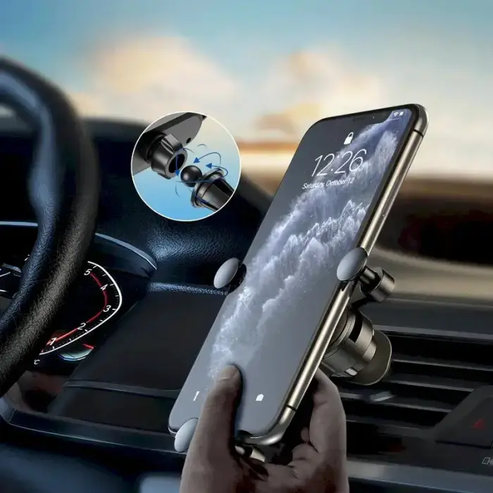 Wozinsky Gravity Car Mount Phone Holder for Air Outlet black (WCH-05) Фото num