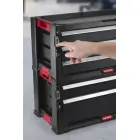 Instrumentu lāde ar 2 atviktnēm Drawers Tool Chest 56,2x28,9x26,2cm Foto 4