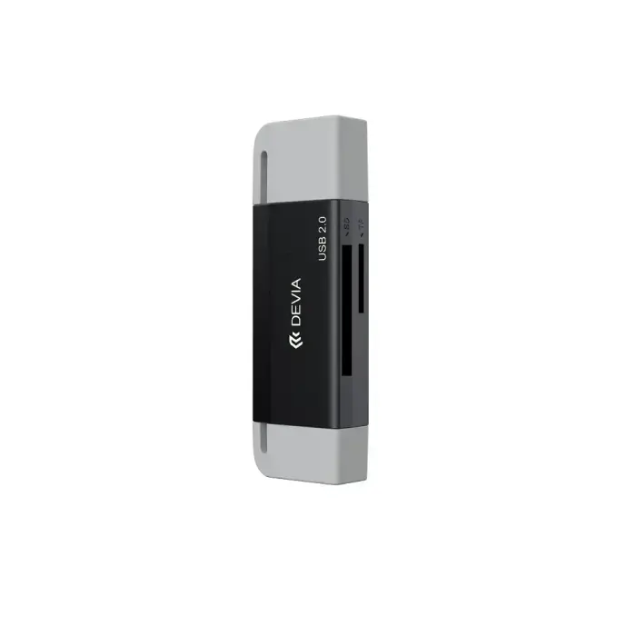 Devia card reader 2in1 EL239 USB/USB-C 2.0 black Photo