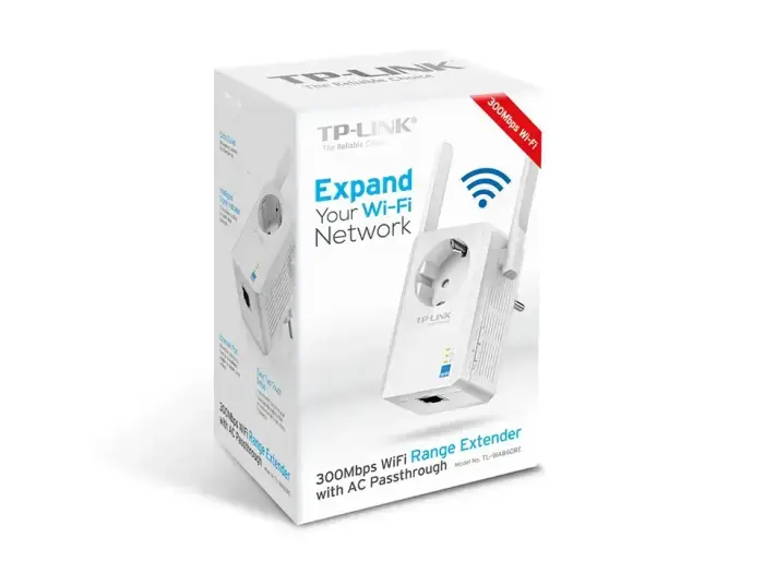 TP-Link TL-WA860RE | WiFi Range extender | N300, 1x RJ45 100Mb|s, с настенной вилкой Фото num