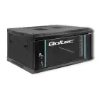 Qoltec RACK Cabinet 19" | 4U | 600 x 280 x 450 | Tempered doors | Hanging | Steel case | Lock | Black Фото num
