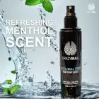 Crazy Bull Hair Tonic for Men - Cooling Hair Growth Spray with Castor Oil & Menthol - Hydrating Anti Frizz Heat Protection Spray for Oily & Dry Scalp  Photo