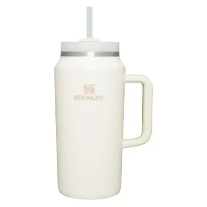 Termopudele ar salmiņu The Quencher H2.0 Tumbler 1,90L krēmkrāsā  Foto 1