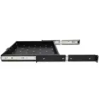 Qoltec Solid steel mount shelf with handle for RACK | 600*600 | Pull-out | Black Photo