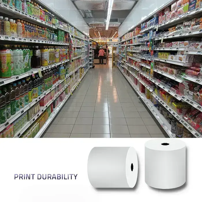 Qoltec Thermal roll 80 x 80 | 65g/m2 | 10pcs | BPA free Photo