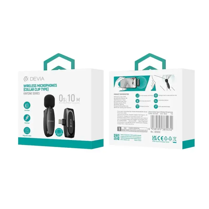 Devia microphone for smartfon Kintone USB-C black Foto 2