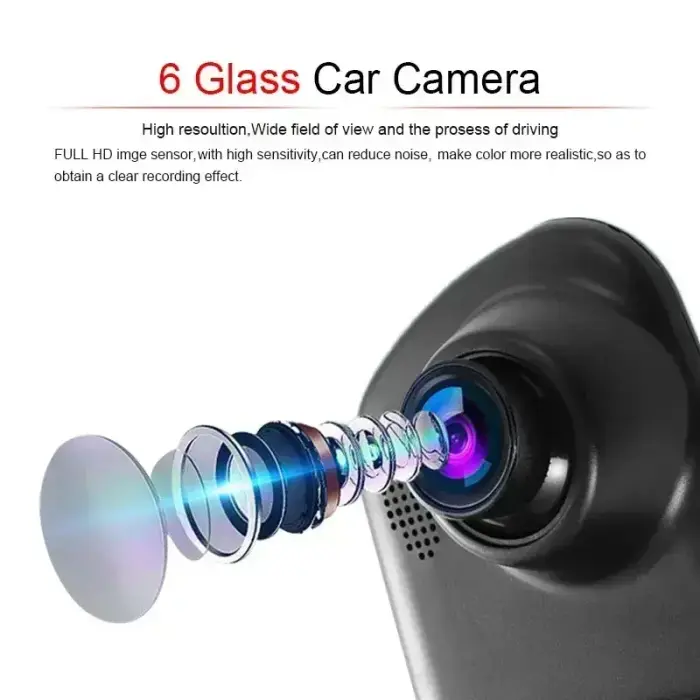 Car Dash Cam DVR-01 Mirror 5,0 inches + rear camera Photo