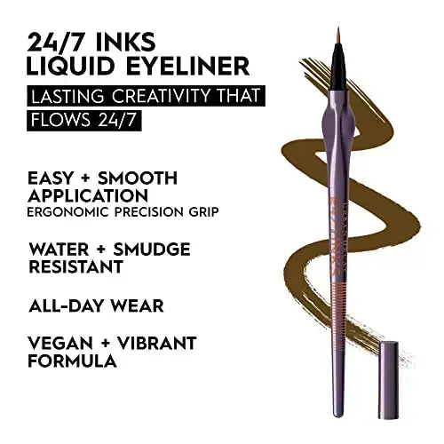 Urban Decay 24/7 Inks Easy Ergonomic Liquid Eyeliner Pen Whiskey 0.01 Oz / 0.28 G Photo