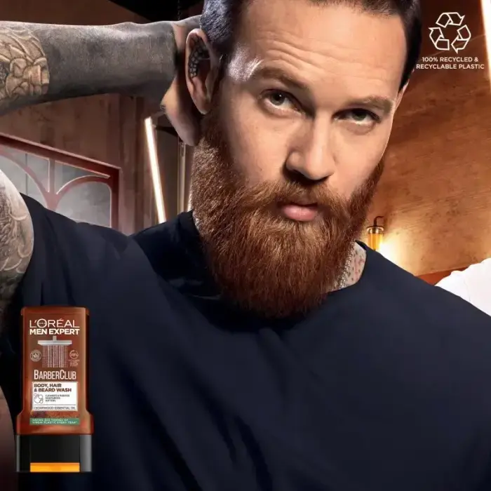 Shower Gel for Men Expert Barber Club (Shower Gel) 300 Ml Foto 4