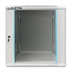 Qoltec RACK Cabinet 19" | 12U | 600 x 635 x 450 | Tempered doors | Hanging | Steel case | Lock | Grey Фото num