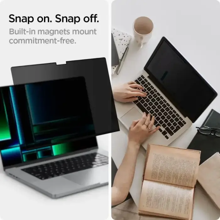 Spigen SafeView Privacy Screen Protector for MacBook Pro 14 (2021-2025) Foto 3