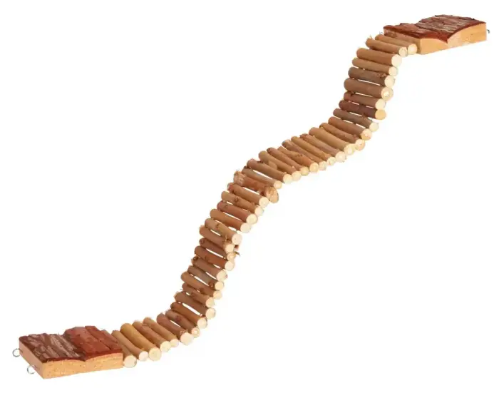 Aksesuārs grauzēju būrim : Trixie Natural Living ladder, 7×55 cm. Foto 3