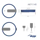 Lithum Battery Akyga AKY1140 CR2032 HP2D Li-MnO2 3V | 210mAh 2-Pin Pitch 20mm Photo