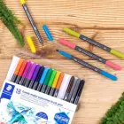Flomasteri  STAEDTLER, divpusēji, 18 gab Фото num