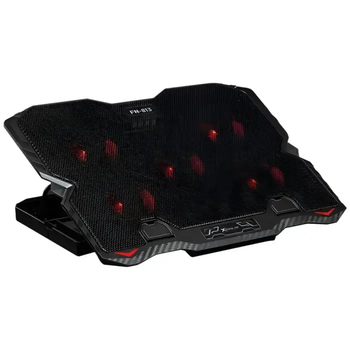 XTRIKE ME Laptop Cooling Pad with Built-in Phone Holder FN-813 Black Фото num