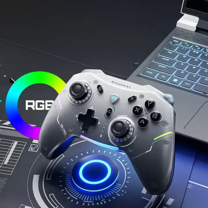 Machenike G5Pro Max Wireless Game Controller with Charging Station - Gray Фото num