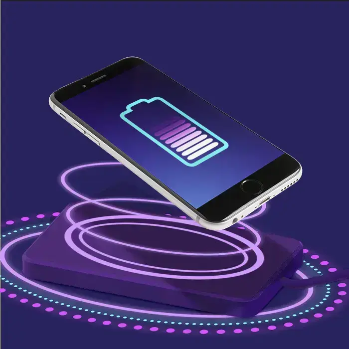Qoltec Induction Wireless Charger | Qualcomm QuickCharge 3.0 | 10W | white Photo