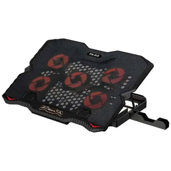 XTRIKE ME Laptop Cooling Pad with Built-in Phone Holder FN-813 Black Фото num