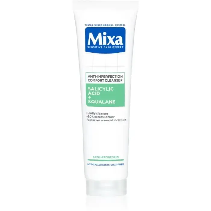 MIXA Anti-Imperfection Comfort Cleanser Gel Facial Cleanser Against Imperfections in Acne-prone Skin 150 Ml Foto 2
