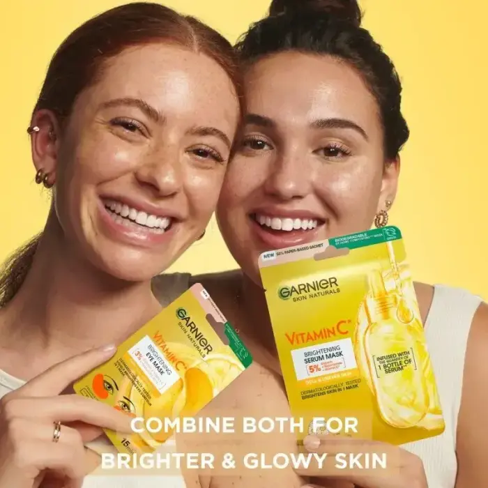 Garnier Skin Naturals Vitamin C Hydrating and Illuminating Mask for the Eye Area with Vitamin C 5 G Foto 7