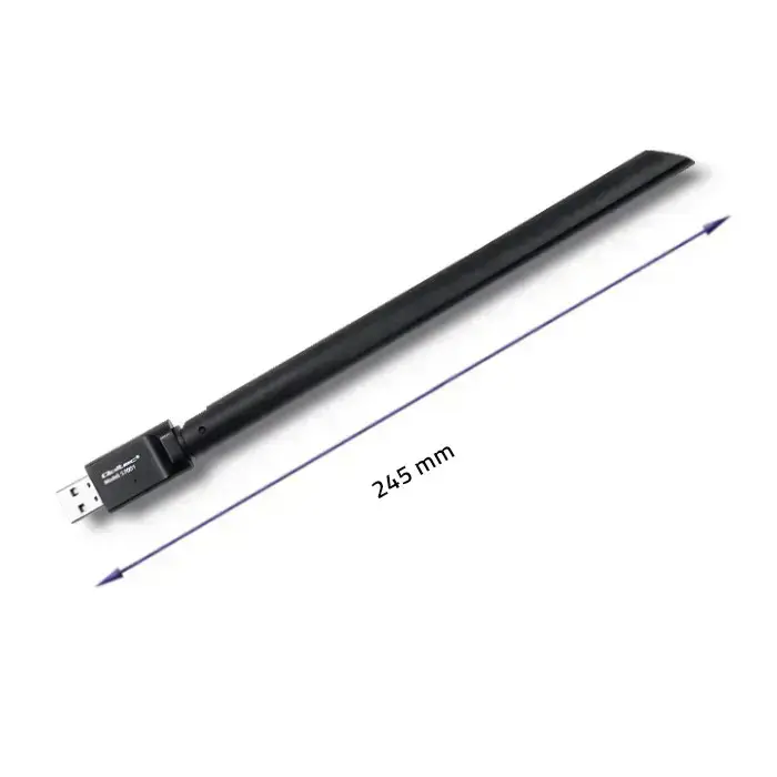 Qoltec Wireless adapter WiFi USB with antenna | standard N Photo