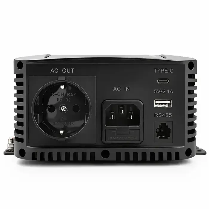 Qoltec Pure Sine Wave Inverter with UPS | 12V to 230V | 1000/2000W | LCD | USB | USB-C | Compatible with LiFePO4 GEL AGM  Foto 11