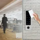 Qoltec Code lock TITAN with fingerprint reader | RFID | BT 4.0 |Code | Card | key fob | Doorbell| IP68 | EM Photo