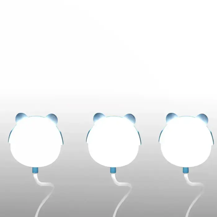 LED Teddy bear desk Lamp  3W, 3000/4500/6000K, adjustable, 1200mAh, blue,  LTC Foto 2