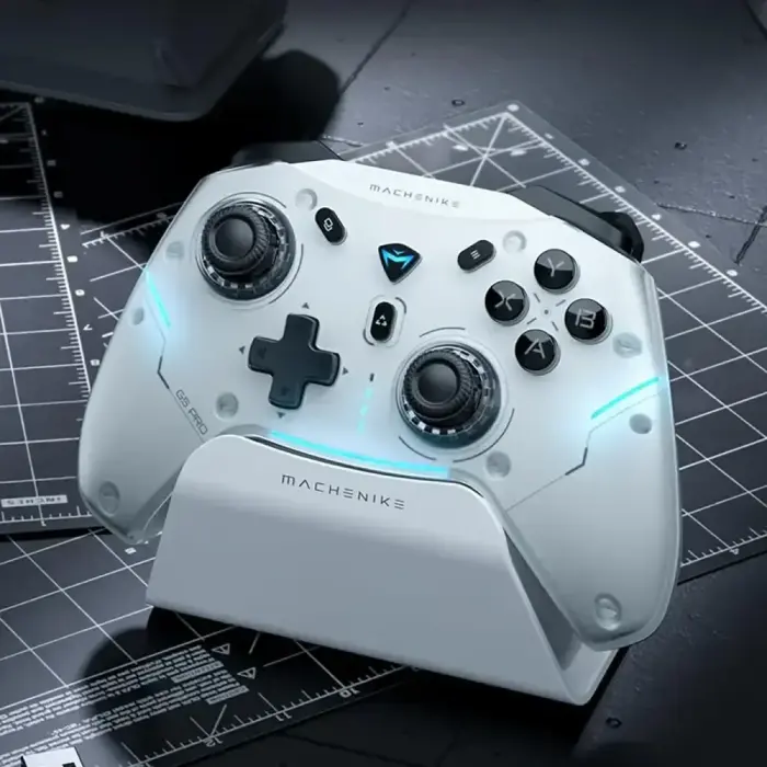 Machenike G5Pro Max Wireless Game Controller with Charging Station - White Фото num