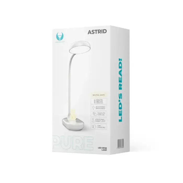 Desk LED Lamp 4,5W with bunny light PURE FLB-30 ASTRID white Forever Light Photo