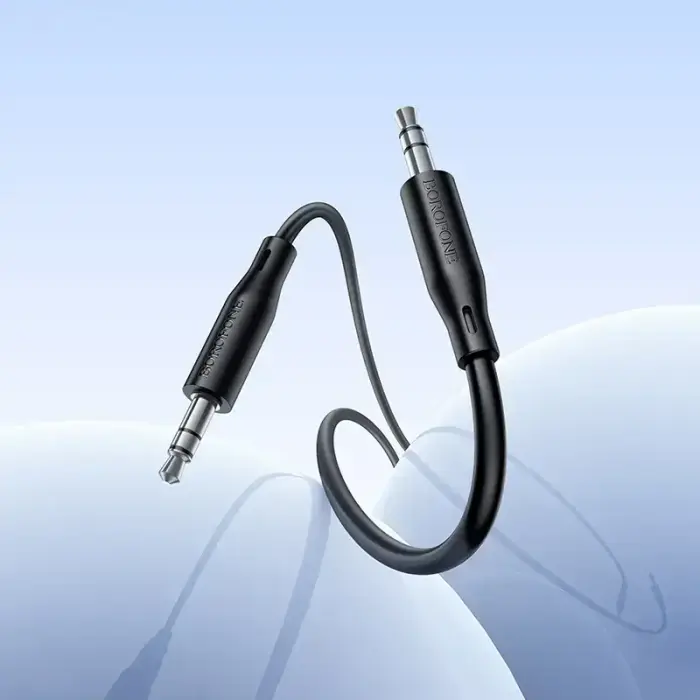 Borofone Cable AUX BL26 Standard - jack 3,5mm to jack 3,5mm - 1 metre black Photo