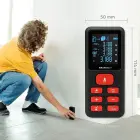 Qoltec Precise digital laser distance meter with an electronic level | LCD with backlight | 50m Foto 11