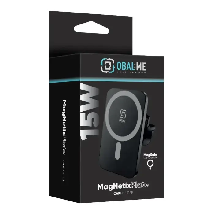 OBAL:ME MagNetix Plate Wireless Car Charger Mount 15W Black Фото num