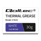Qoltec 51633 Thermal grease 1.42 W/m-K | 30g | White Photo