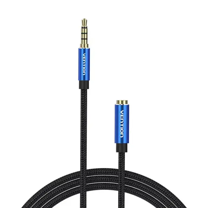 TRRS 3.5mm Male to 3.5mm Female Audio Extender 5m Vention BHCLJ Blue Foto 1