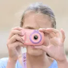 Digital kids camera with selfie function Hoco 1MP 2,0" HD Ready DV205 pink Фото num